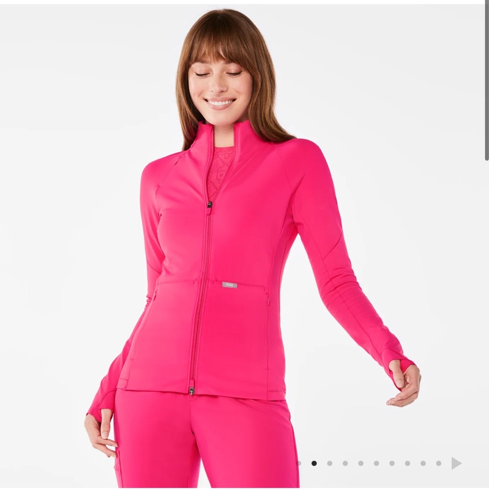 FIGS ContourKnit Scrub Jacket